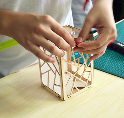 九十七中学创意灯笼DIY工作坊活动剪影